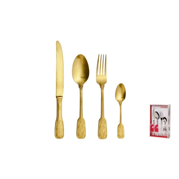24-tlg. Set Versailles Satin Gold 18/10