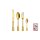 24-tlg. Set Versailles Satin Gold 18/10