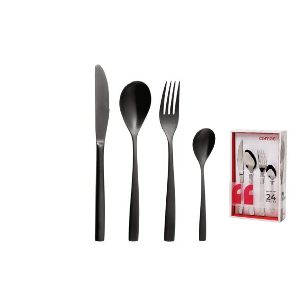 24-tlg. Set BCN Black Edelstahl 18 %