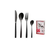 24-teilig Set BCN Black Edelstahl 18 %