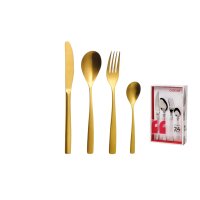 24-tlg. Set BCN Gold Edelstahl 18 %