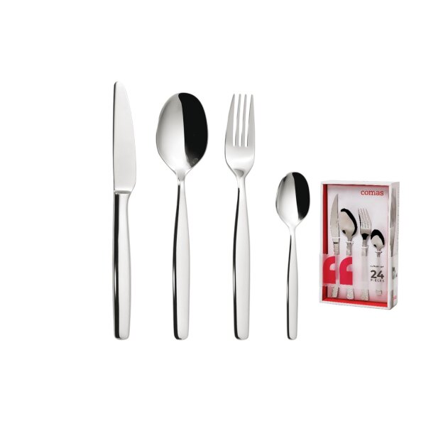 24-teilig Set Malvarrosa Edelstahl 18 %