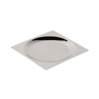 1 Portion Quadratischer Edelstahl Teller