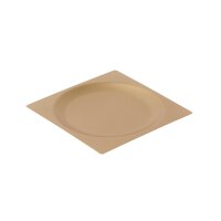 1 Portion Quadratischer Edelstahl Teller Ice Copper