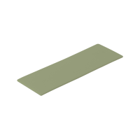 Grün Porzellantablett 18,5 x 27,75 cm