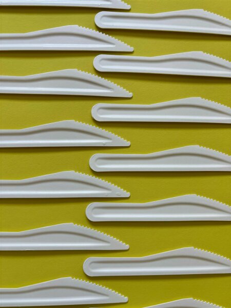 Papiermesser weiß 16cm | VPE 500 (5 x 100)