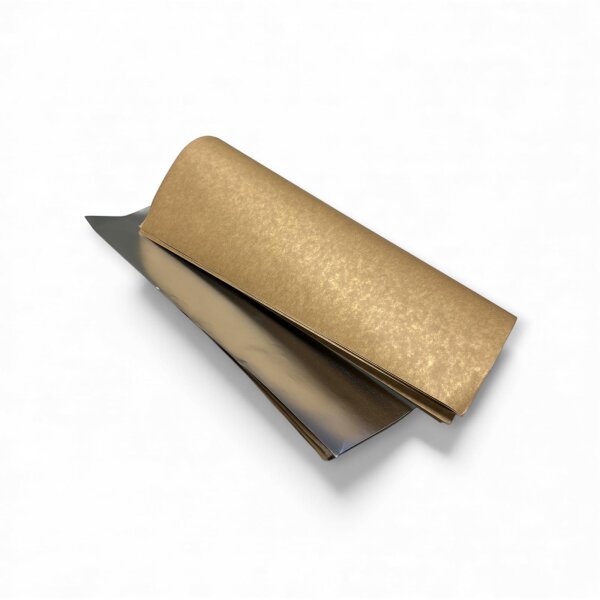 Wickelpapier 350 x 350 mm braun Kraft + Aluminium