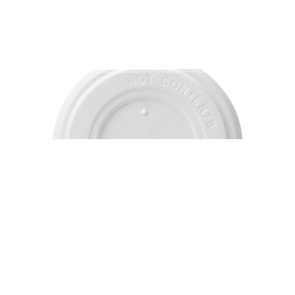 Deckel für Kaffeebecher 8oz 200/300 ml weiß Ø 80 mm | VPE 1000