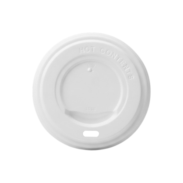 Deckel für Kaffeebecher 8oz 200/300 ml weiß Ø 80 mm
