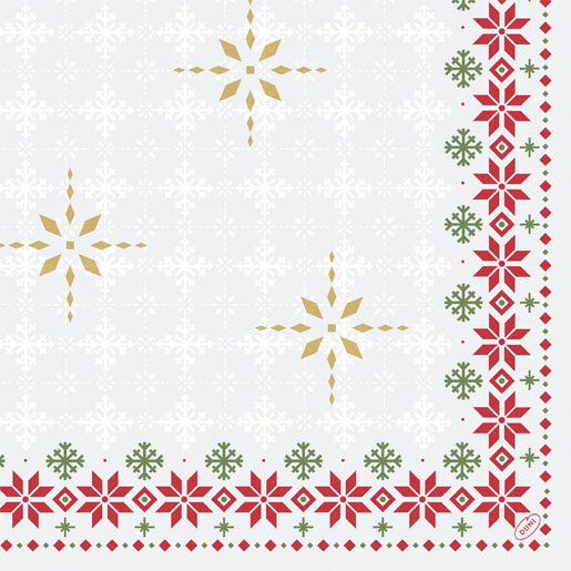 Dunisoft-Servietten 40 x 40 cm 1/4 Falz Motive Tradition VPE 360 (6 x 60)