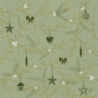 Tissue-Serviette 40 x 40 cm Noel Pistachio 3-lagig VPE...