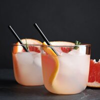 Bio Papiertrinkhalm Premium Ø 8 mm schwarz 13 cm | FSC®-Mix VPE 3000 (12 x 250)