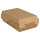 Clambox (halb) 2-teilig 23 x 13,5 x 3,7 cm | FSC 100% Kraftpapier braun / weiß