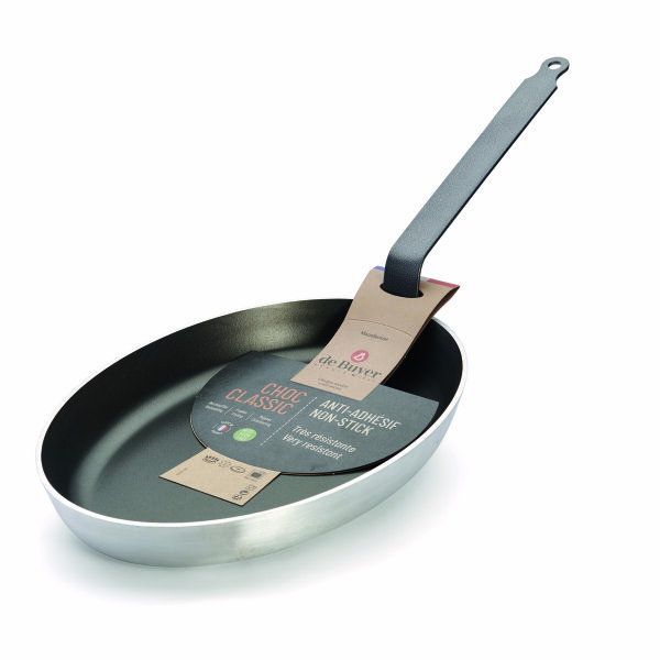 Ovale Fischpfanne Choc 36 cm