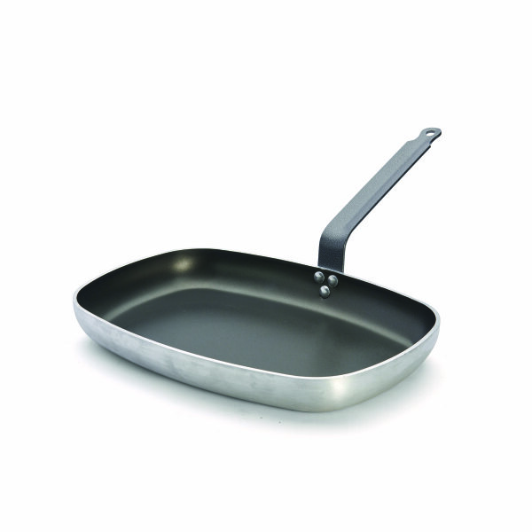 Rechteckige Fischpfanne Aluminium antihaftbeschichtet 38 cm