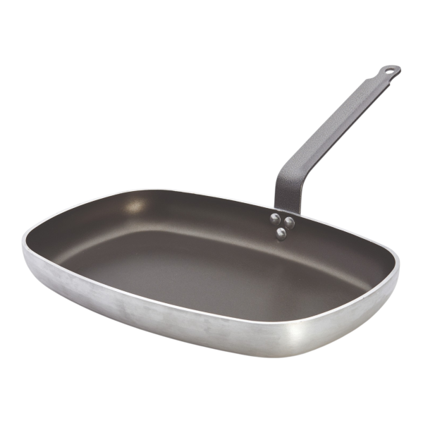 Rechteckige Fischpfanne Aluminium antihaftbeschichtet 38 cm