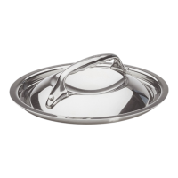 Edelstahl Deckel mit Gussgriff Ø 14 cm