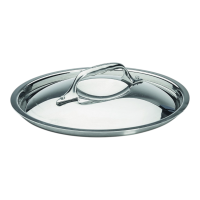 Edelstahl Deckel mit Gussgriff Ø 20 cm