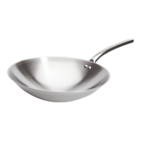 Wok, Edelstahl, Ø 36 cm, Induktion