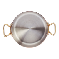 Kochtopf mit Deckel u. Messinggriff Ø 16 cm Inocuivre