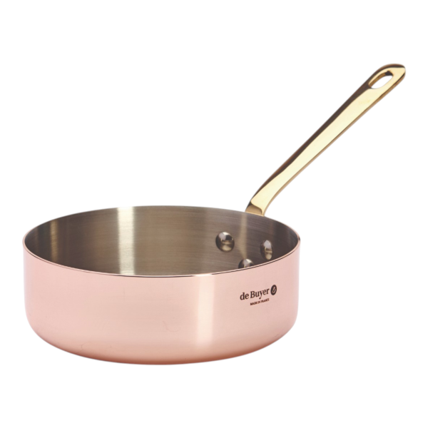 Sauteuse/Schmorpfanne mit Messinggriff Ø 16 cm Inocuivre