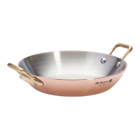 Servierpfanne mit 2 Messinggriffen Ø 16 cm Inocuivre