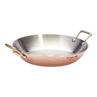 Servierpfanne mit 2 Messinggriffen Ø 24 cm Inocuivre