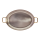 Ovale Pfanne mit 2 Messinggriffen 32 x 23 cm Inocuivre