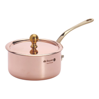 Mini-Stielkasserolle mit Deckel Ø 9 cm Inocuivre