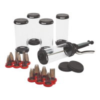 Le Tube Pro Fur ChefS : 4 Behälter & 12 Tüllen