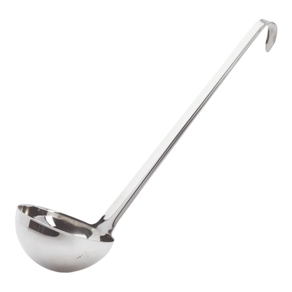 Fugenloser Schöpflöffel aus Edelstahl Ø 12 cm