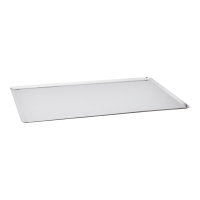 Blech mit schrägen Kanten aus Chromstahl 53 x 32,5 cm
