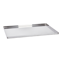 Blech mit geraden Kanten Chromstahl 60 x 40 cm