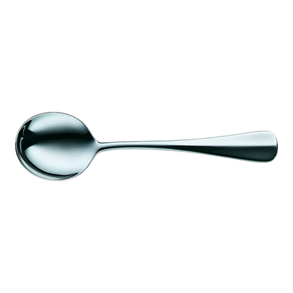 WMF Runder Suppenlöffel BAGUETTE 16,8 cm – Cromargan® Edelstahl 18/10, poliert (12 St.)