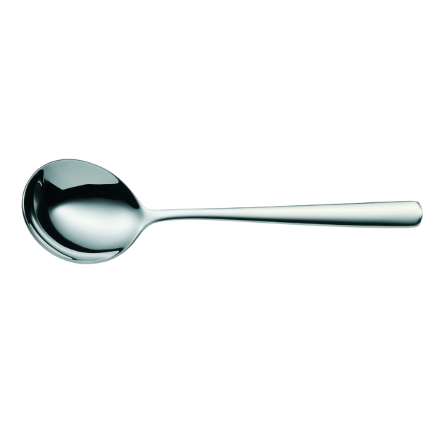 WMF Runder Suppenlöffel BASE 16,6 cm – Cromargan® Edelstahl 18/10, poliert (12 St.)