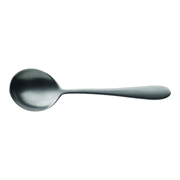 WMF Runder Suppenlöffel SARA stonewashed 16,6 cm – Cromargan® Edelstahl 18/10, poliert (12 St.)