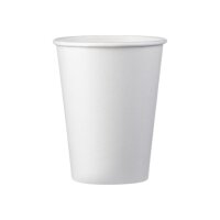 Trinkbecher 12oz weiß einwandig  | VPE 1000 (20 x 50)
