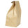 Blockbodenbeutel braun 26 + 17 x 34 cm