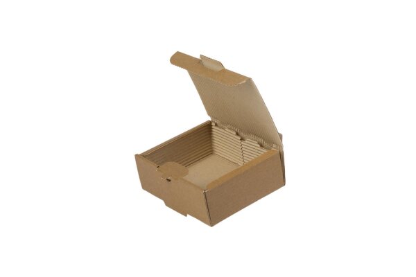 Foodbox Wellpappe Kraft 16 x 12,6 x 5,5 cm | VPE 100