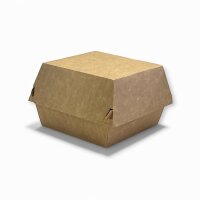 Burgerbox 10,5 x 10,5 x 8,5 cm beschichtet neutral braun...