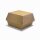 Burgerbox 10,5 x 10,5 x 8,5 cm beschichtet neutral braun