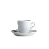 Espresso Tasse mit Untersetzer Superwhite
