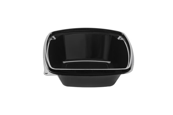 Schale viereckig schwarz 1000 ml (B4 neu) - ABVERKAUF | VPE 400 (8 x 50)