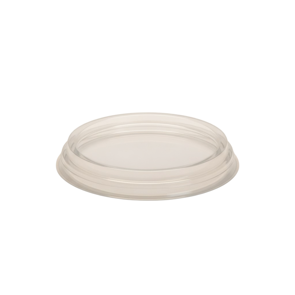 Deckel rund Ø 122 mm für Becher PET klar Ø 117 mm (Inhalt: 350 ml)