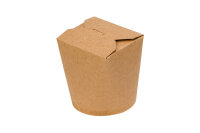 Foodbox mit Faltdeckel Kraftpapier braun 26oz