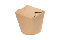 Foodbox mit Faltdeckel Kraftpapier braun 16oz