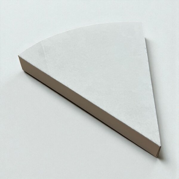 Pizzakarton Dreieck 27 x 22 x 3,5 cm neutral weiß Doppelkraft | VPE 100