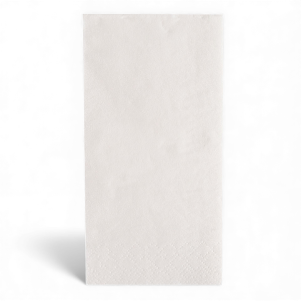 Zelltuch-Serviette 33 x 33 cm 3-lagig 1/8BF FINESS weiß