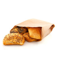 Faltenbeutel 12 x 5 x 28 cm neutral braun