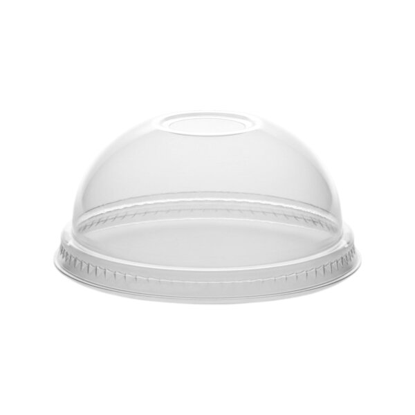 Domdeckel transparent mit Loch, Ø 9,5-H4,3 cm | VPE 800 (16 x 50)